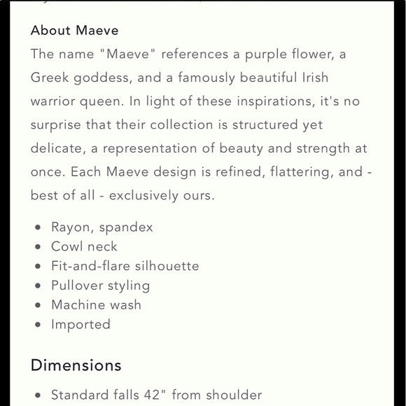 ANTHROPOLOGIE / MAEVE BRIANNA DRESS    NWT - Picture 13 of 14